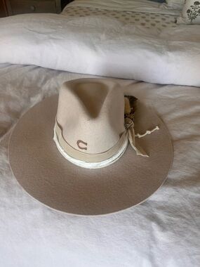 Charlie 1 Horse Women's Cream Felt Ranch Hat